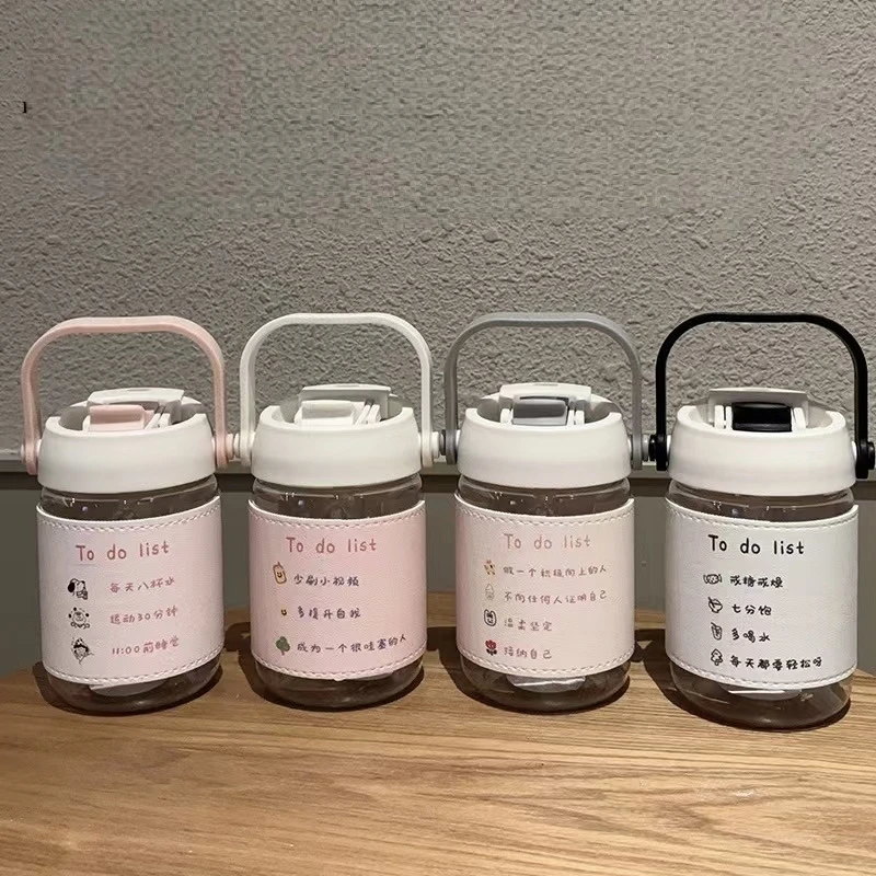 2025双饮塑料杯高颜值吸管杯耐高温便携水杯可爱小众女生新款水杯