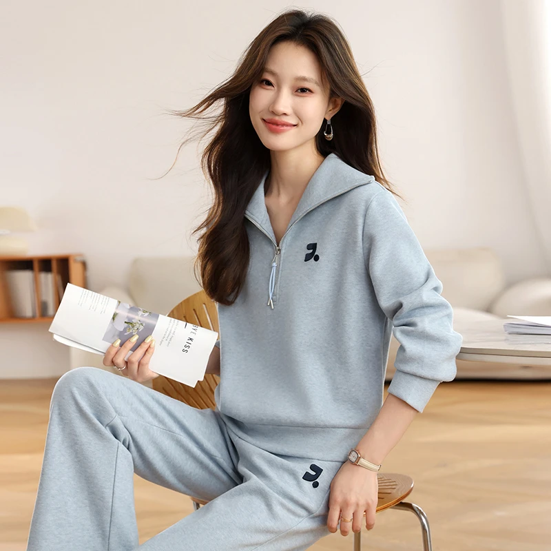 休闲运动套装女春秋季2025新款时尚洋气质减龄显瘦女士卫衣两件套