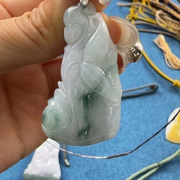 颈饰未镶嵌翡翠天然翡翠未镶嵌