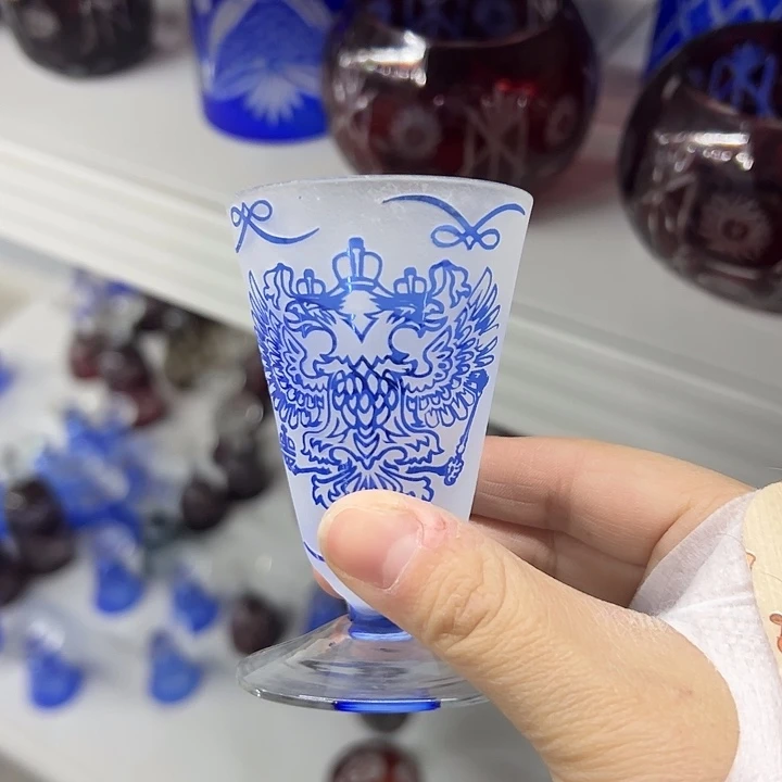 水晶玻璃平底款微瑕一个