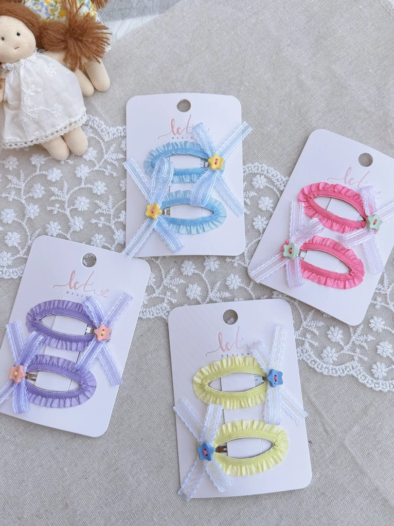 LUXLU原创饰品手作直播间设计款新款韩版甜美发卡发夹发饰儿童