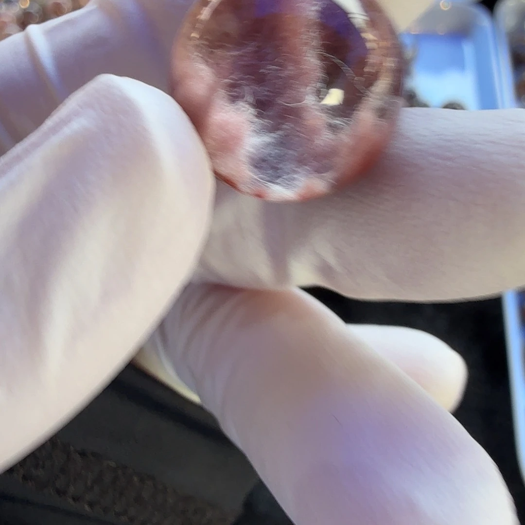 冬***晓水晶珠宝半成品未镶嵌兔毛15.9mm定制不退换