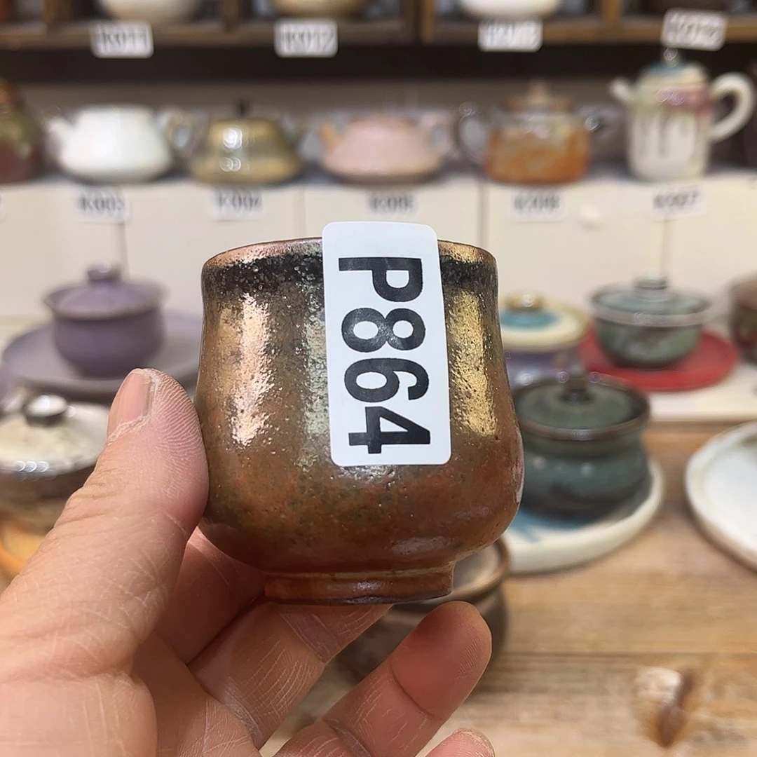 朱泥茶杯陶瓷艺术品