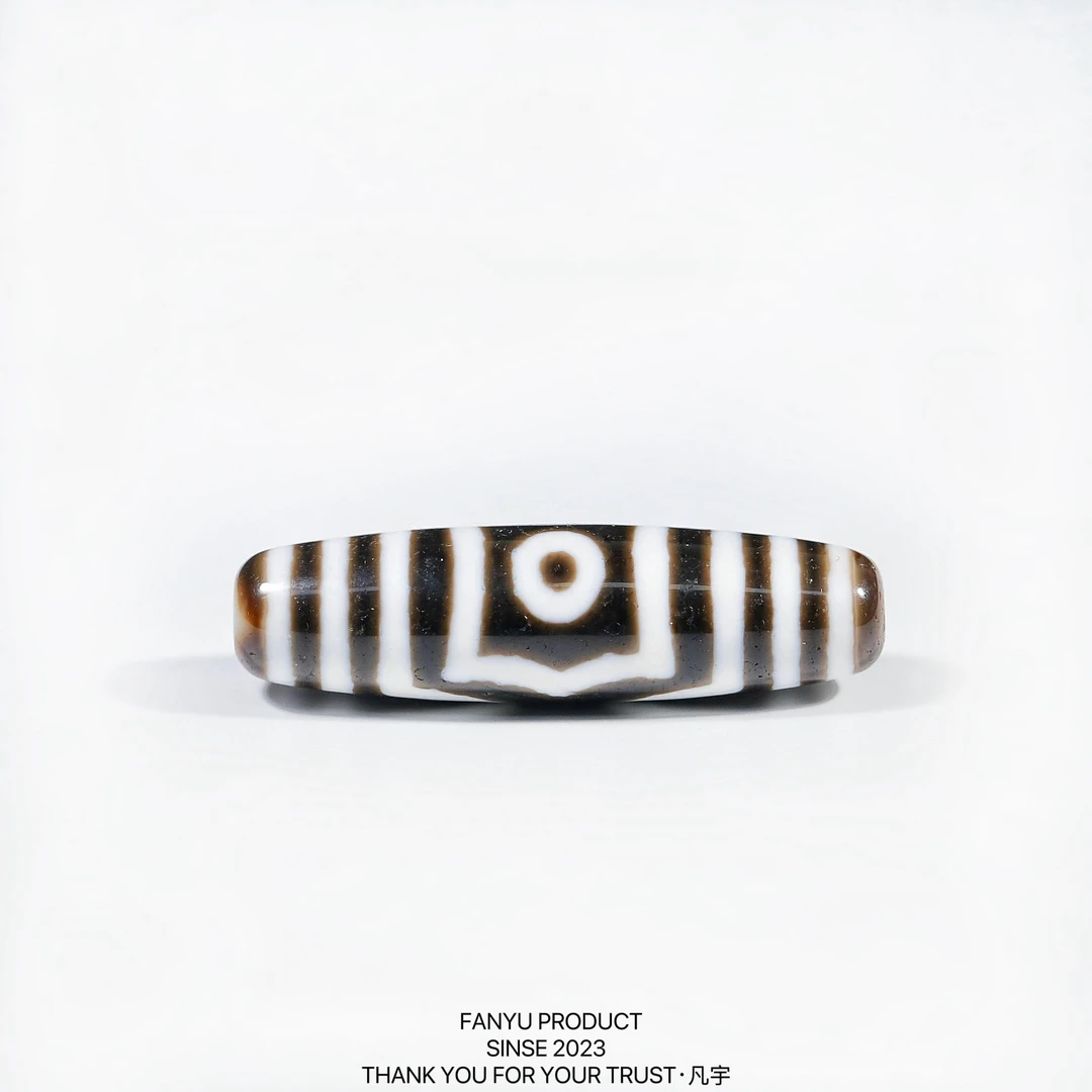 凡宇出品·台珠上乘钟志明手工宝盖三眼天珠锁骨链男女款时尚轻奢