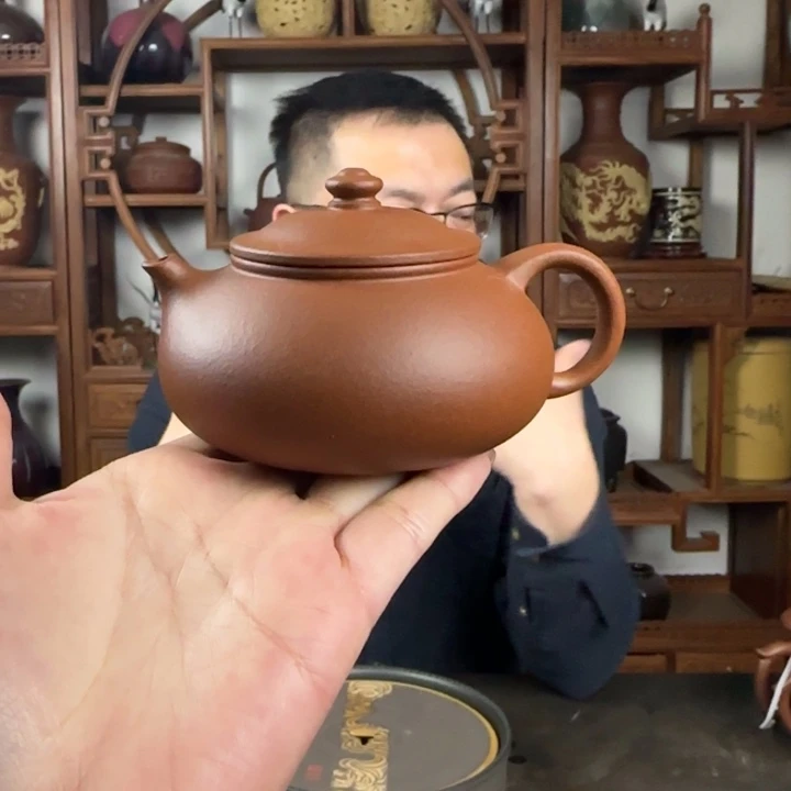 紫砂茶壶红清水 寒江