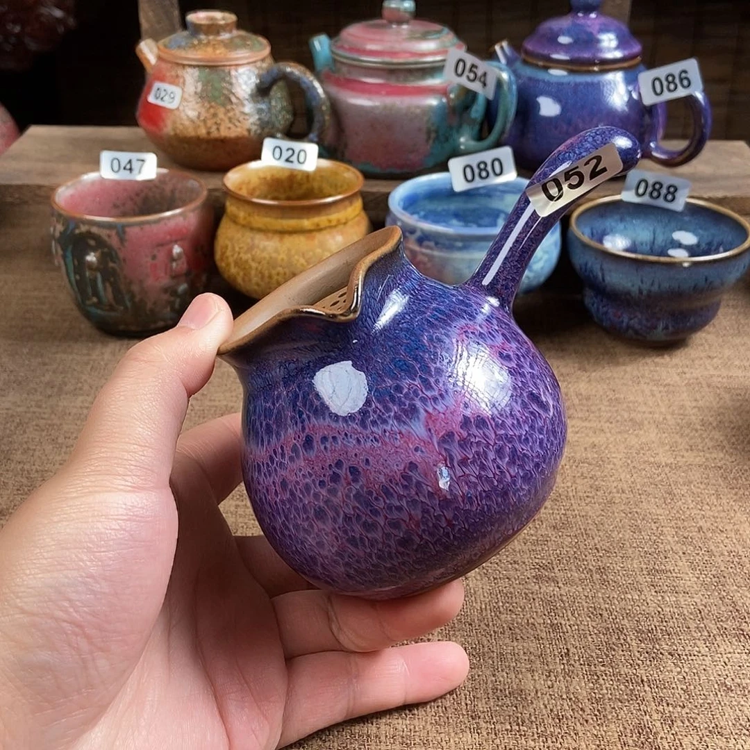 瓷片钧瓷茶壶艺术