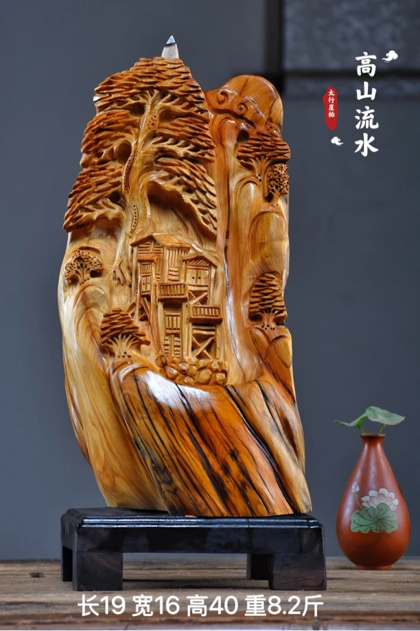 太行崖柏根雕摆件弥勒佛达摩人物观音天然随型木雕雕件礼品工艺品