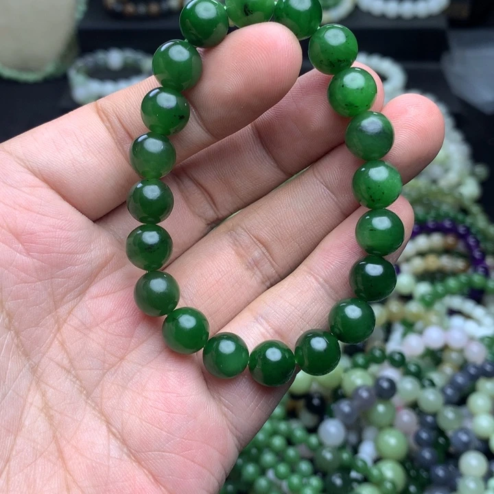 和田玉未镶嵌手串红皮老料碧玉 福利款 小包容介意勿拍