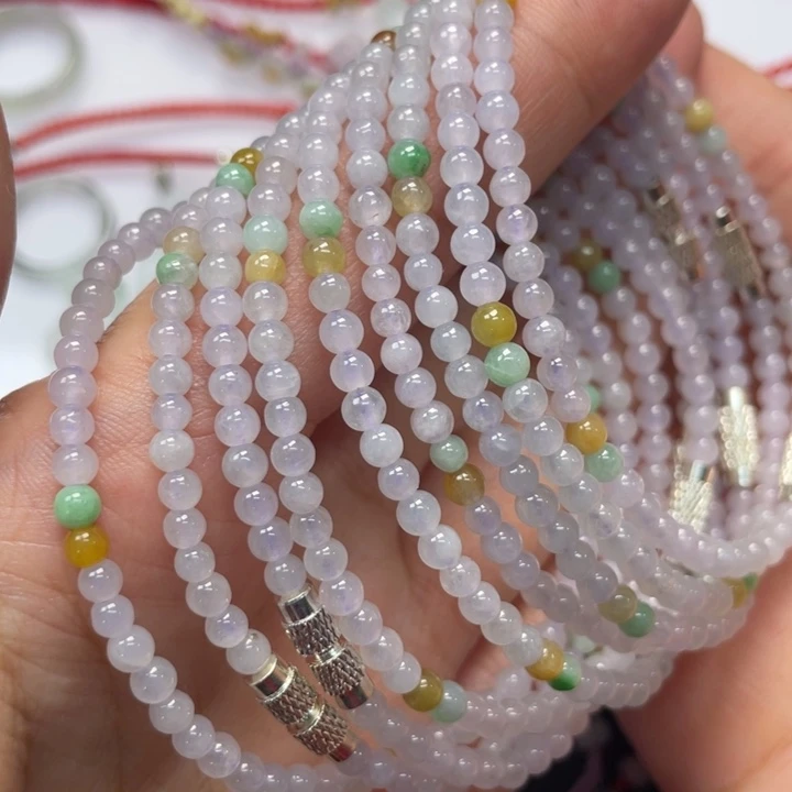 翡翠未镶嵌手串多样性发一