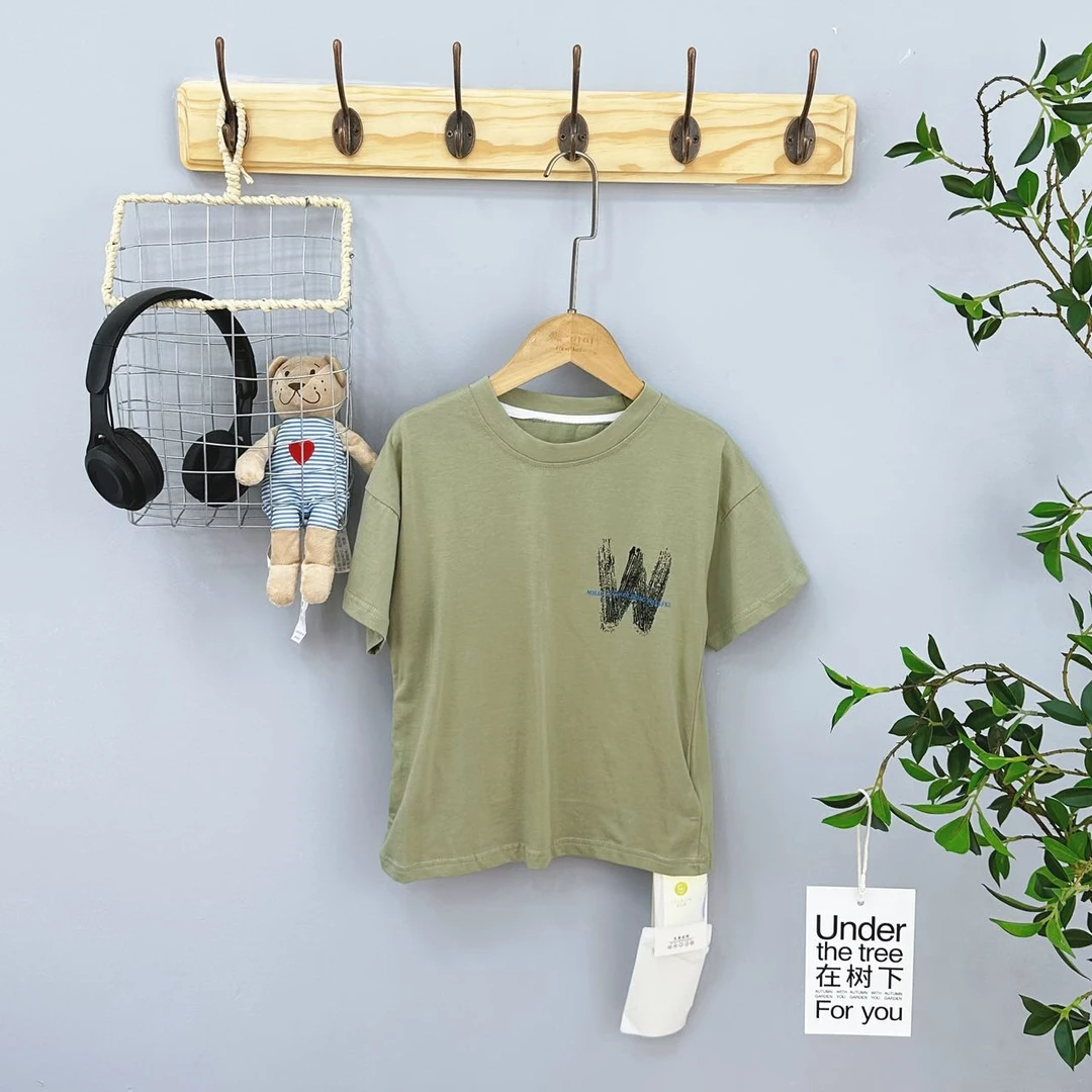 1654高端专享儿童夏季短袖绿色