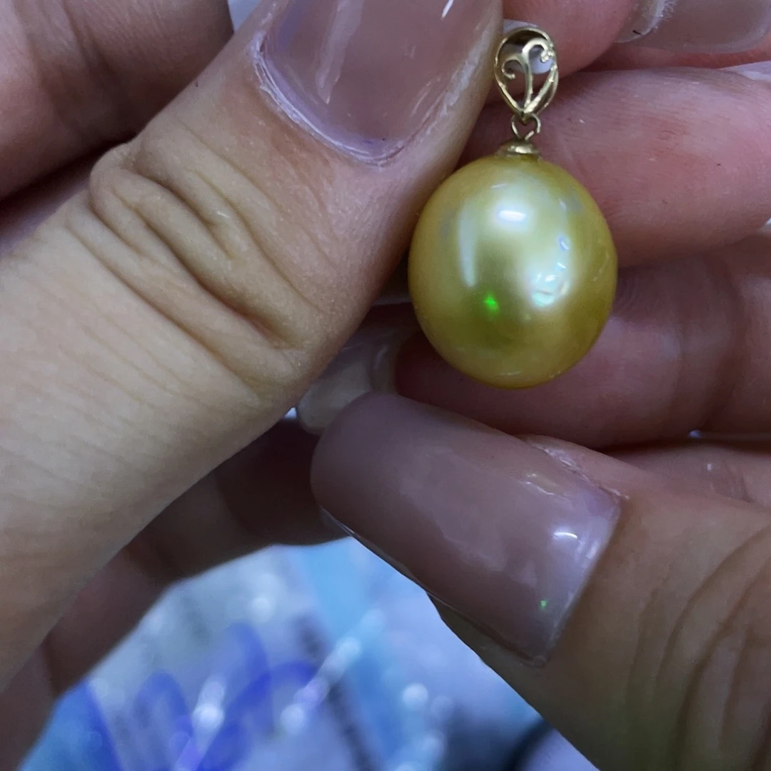 海水珍珠银S925镶嵌颈饰