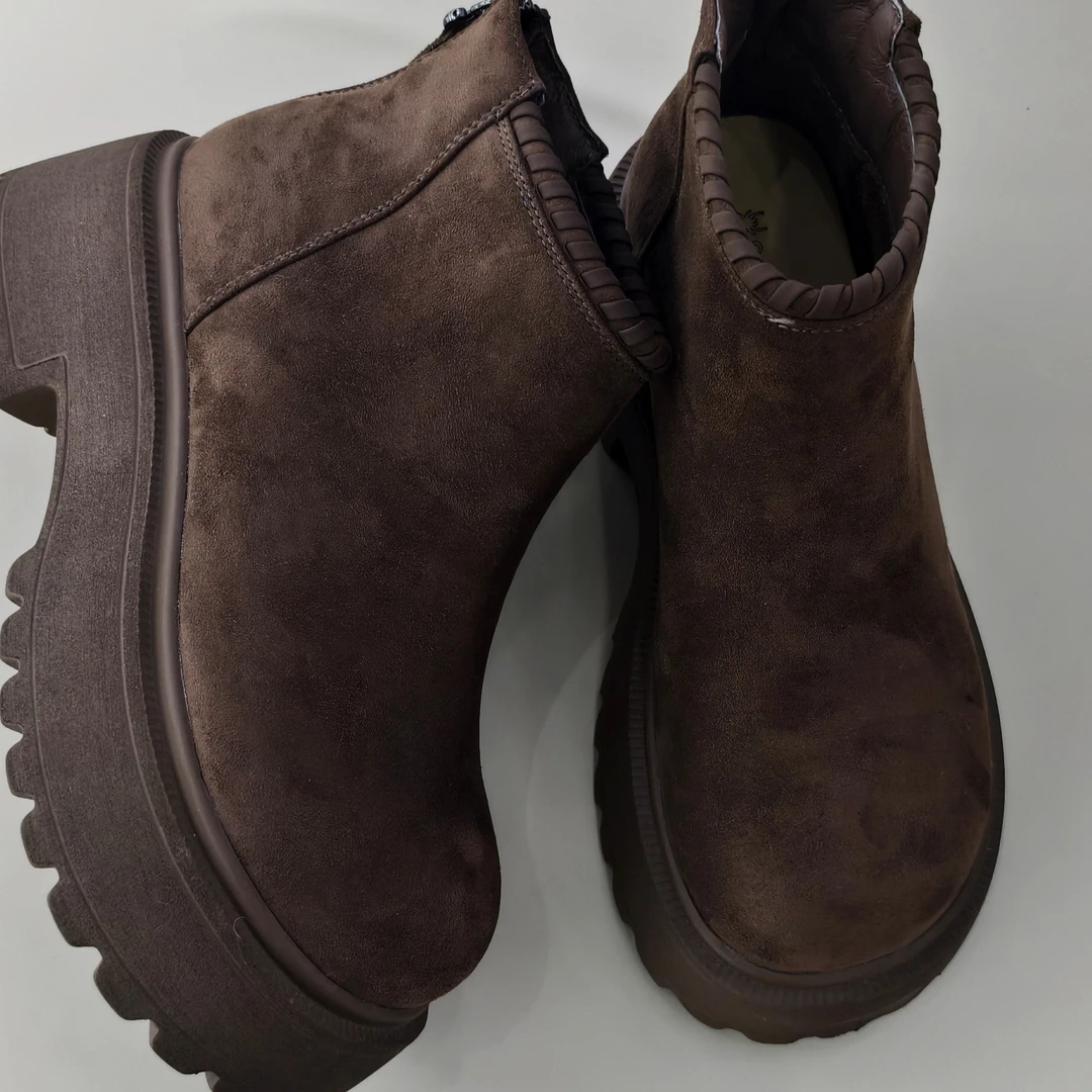 老爹鞋厚底增高松糕底防滑柔软加绒保暖秋冬百搭爆款女鞋