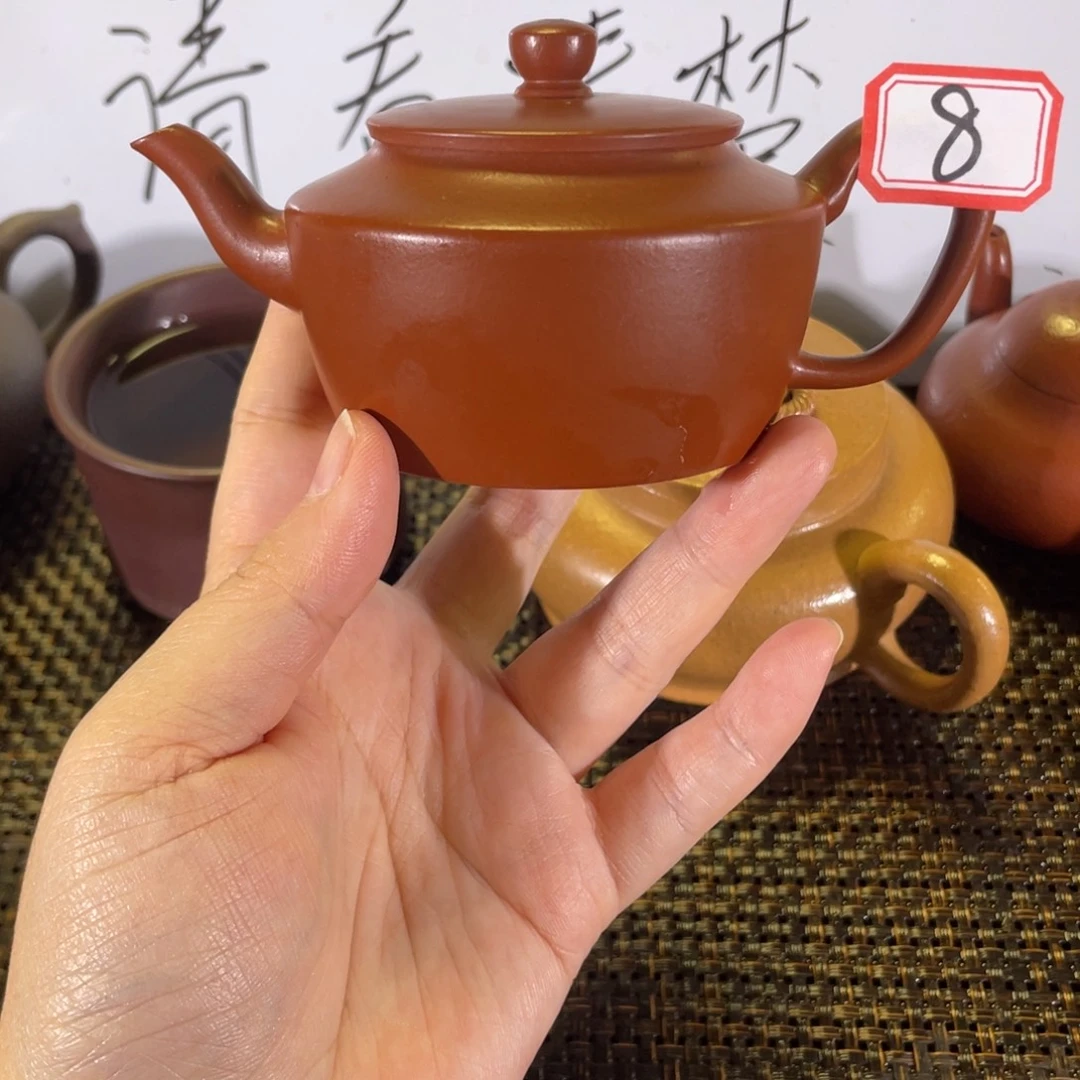 紫砂茶壶折肩宫灯