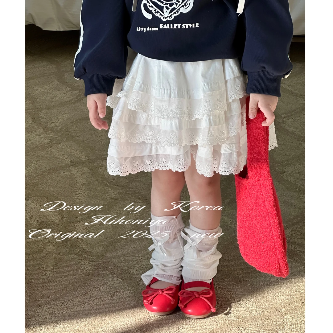 【云朵裙裤2.0】三Hihoniya~2025春季亲子款蕾丝韩版百搭蛋糕裙裤