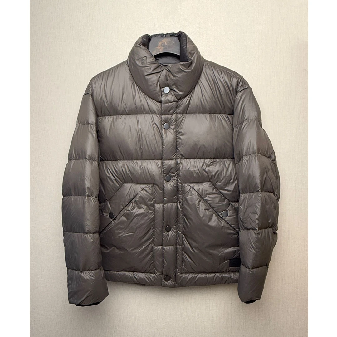 北纬三十度羽绒服无帽立领时尚男装常规款休闲秋冬日常短款53782