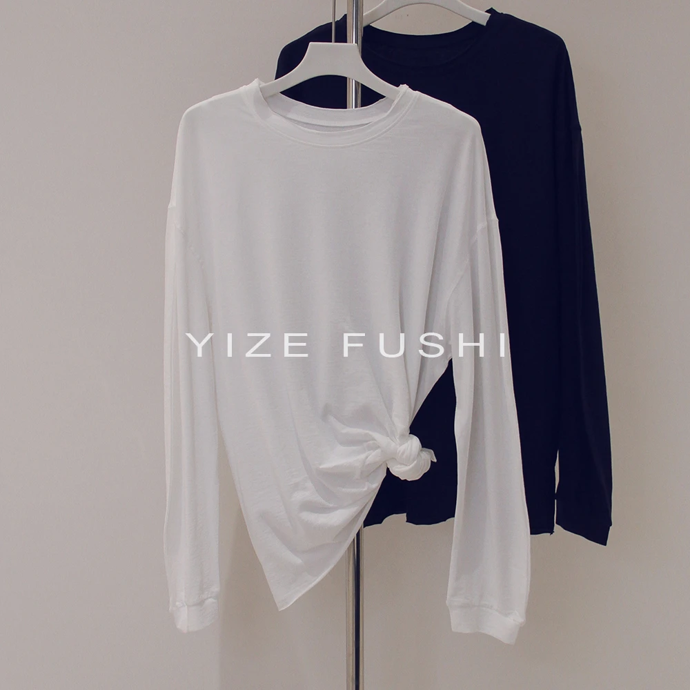 YIZE【白月光】简洁舒适长款T恤
