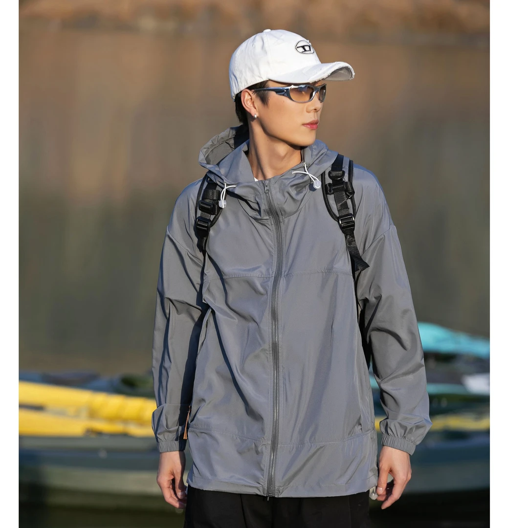 【富富】夏季男女防晒夹克简约宽松透气户外防晒服外套YZ-2809