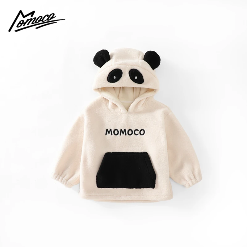 MOMOCO冬季新款男童韩版小熊猫加绒毛毛衣75430232065
