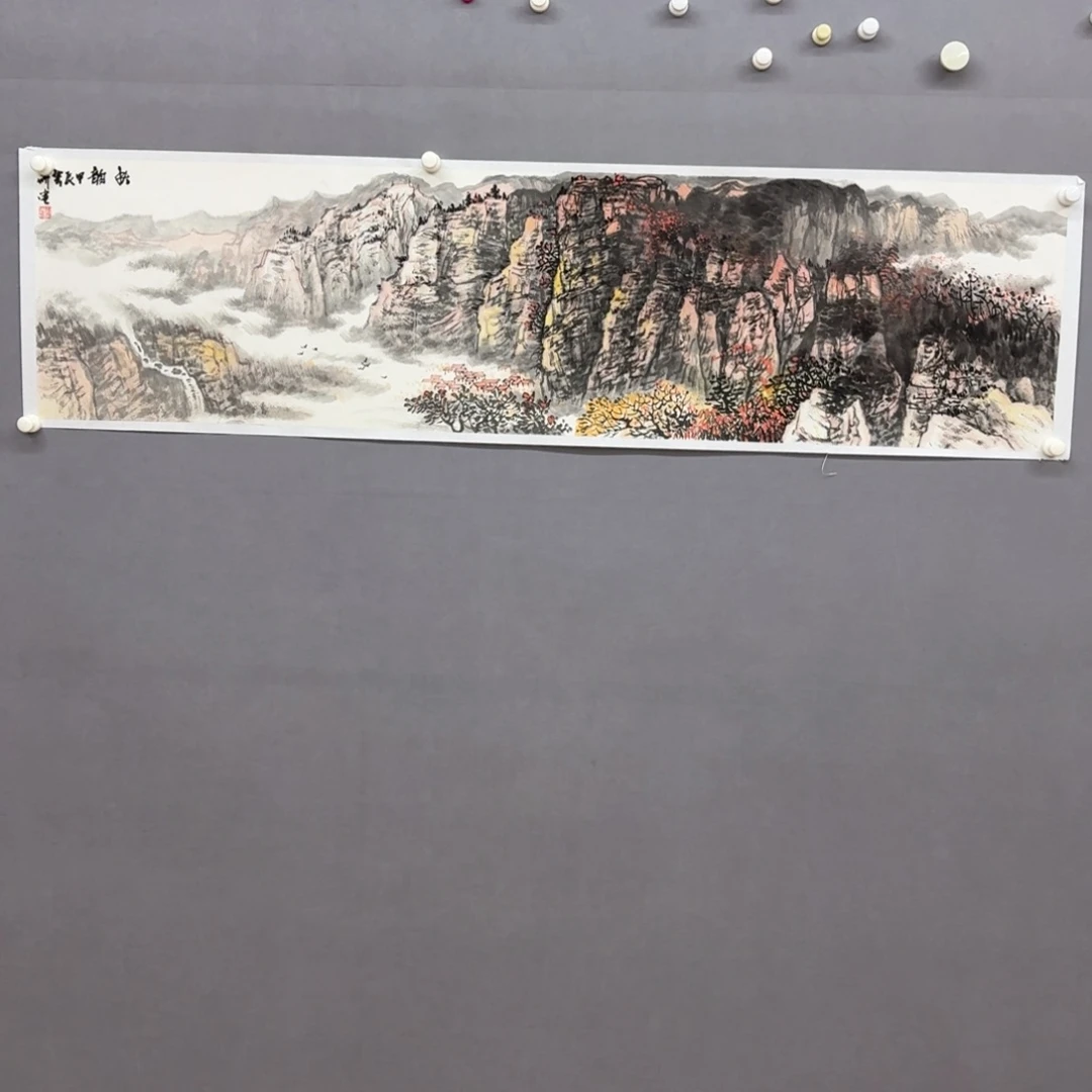 国画艺术家真人手绘