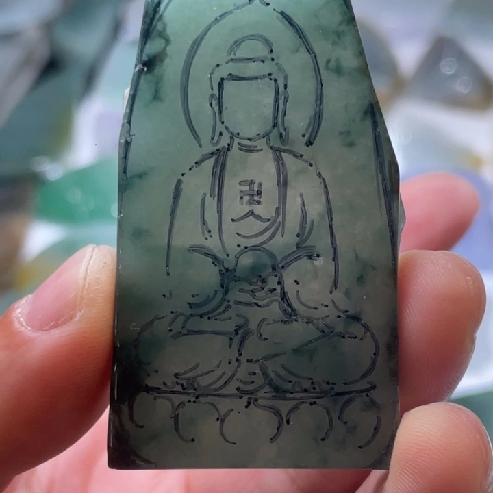 翡翠未镶嵌吊坠(不含链)翡翠料子