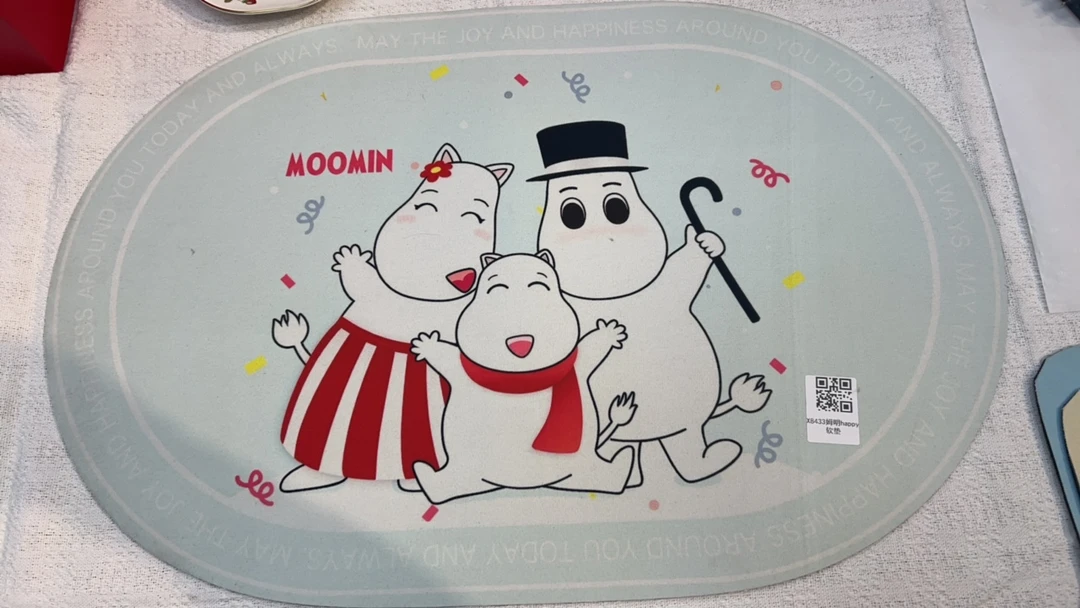 孤品X8433姆明地垫40*60