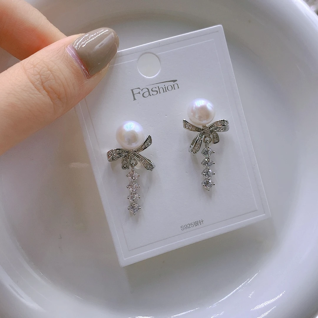 颈饰银S925镶嵌淡水珍珠