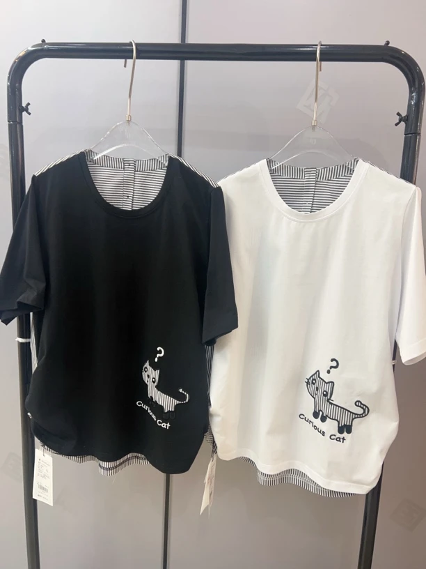 水淼2025-夏季新款-拼接套头衫-0225