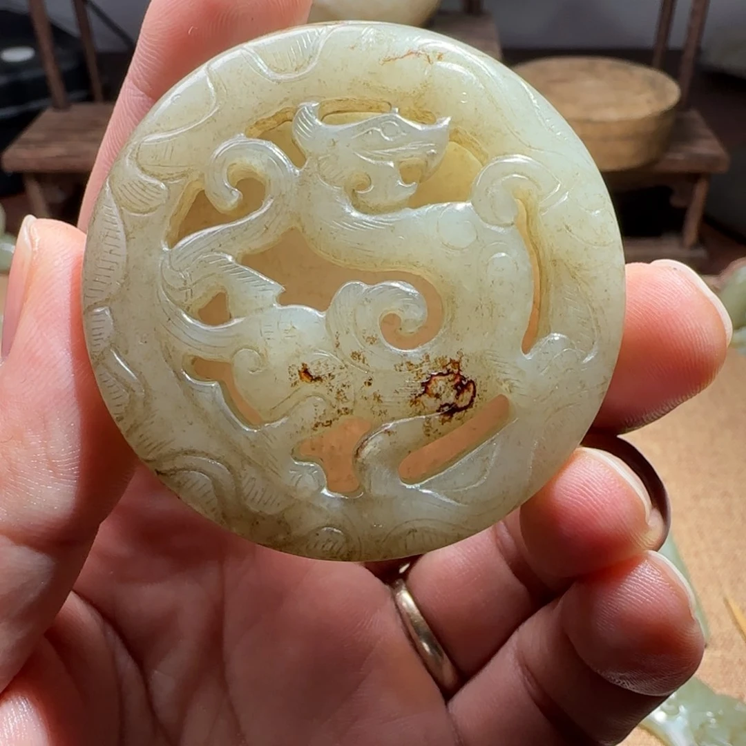 和田玉（糖玉）挂件未镶嵌续***来