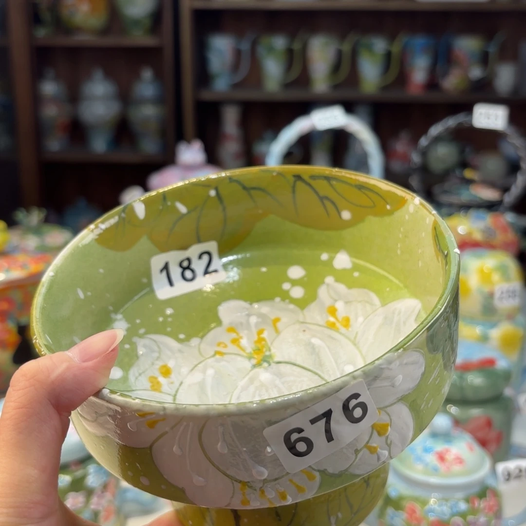 景德镇手绘高温釉下彩陶瓷茶具