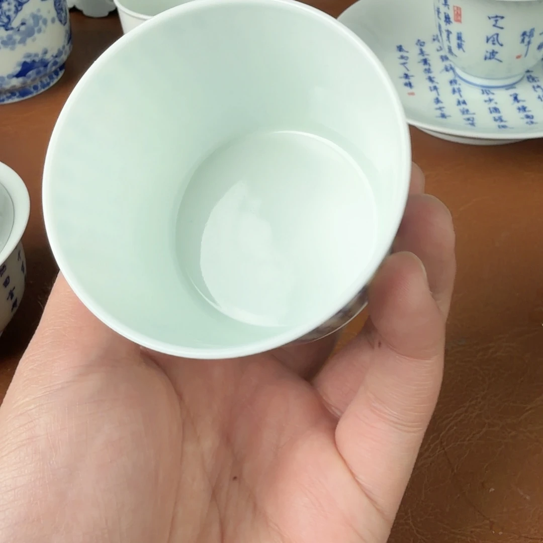 手绘青花书法作品欣赏