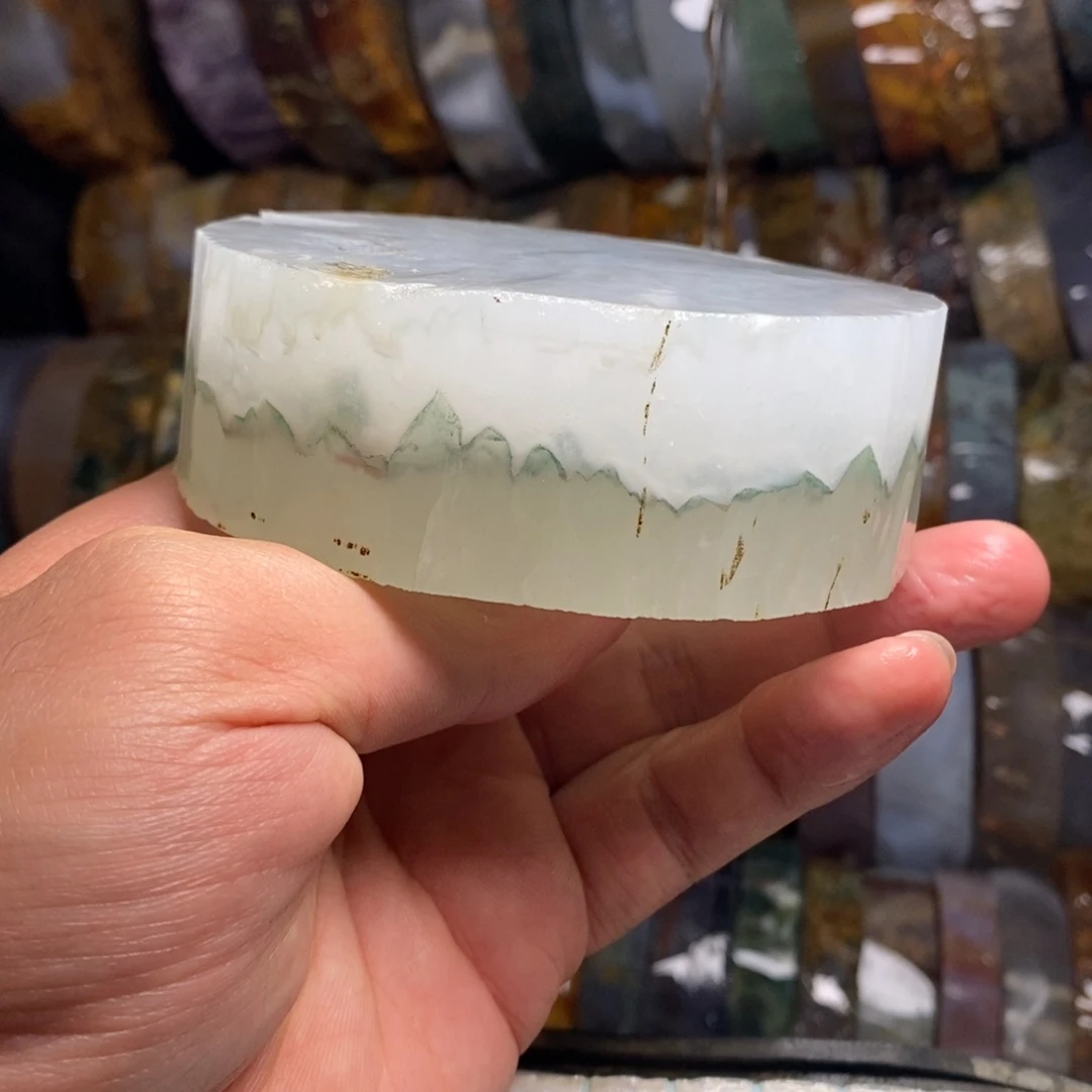 定制石英质玉画***姐天然玛瑙手镯