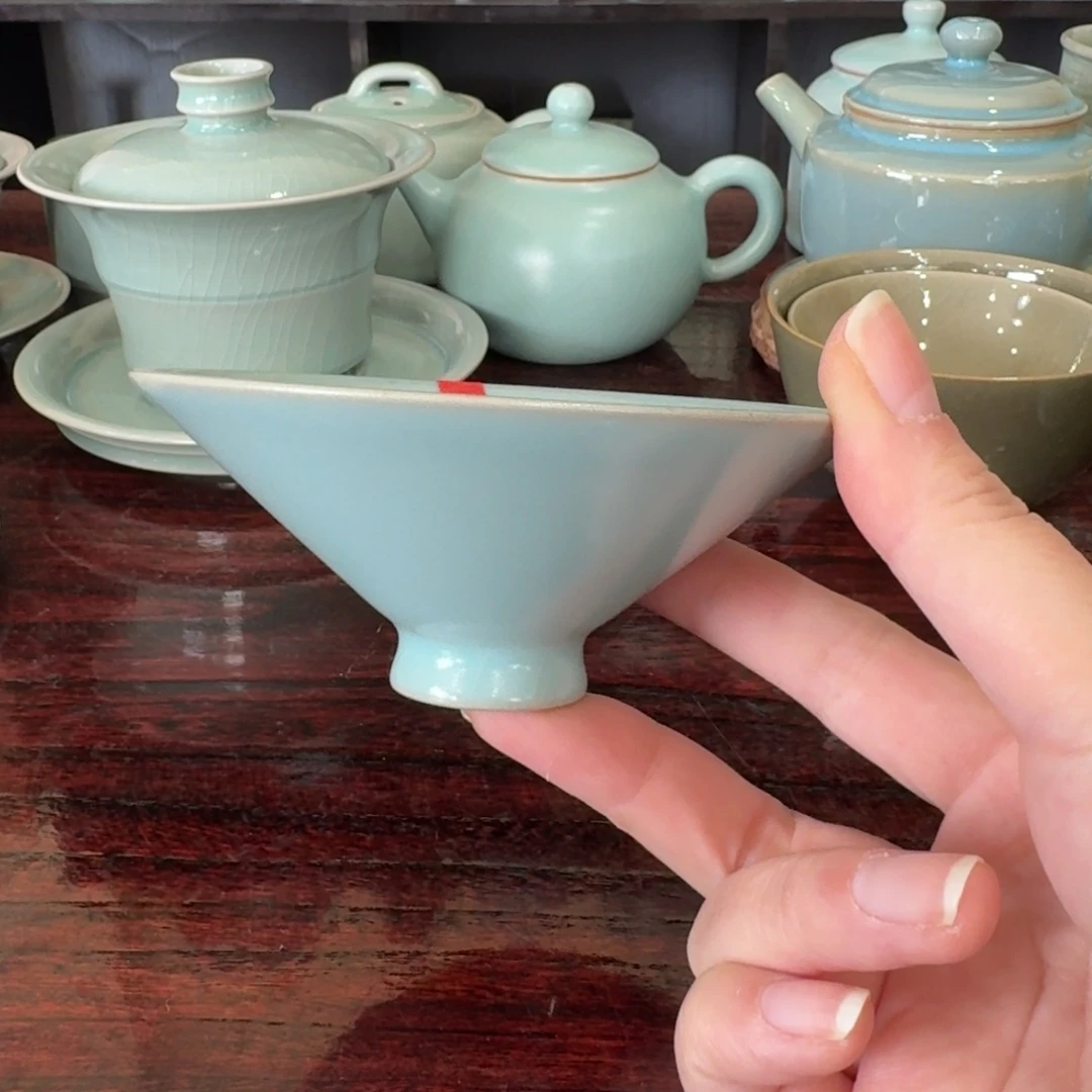 瓷喜支钉斗笠杯。。。。。