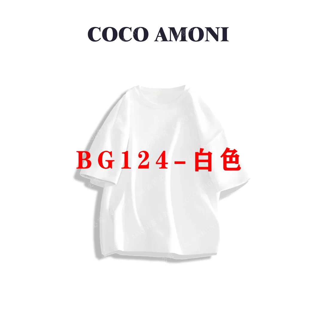 【OK手势】抽象印花百搭宽松显瘦短袖上衣时尚休闲圆领T恤女BG124