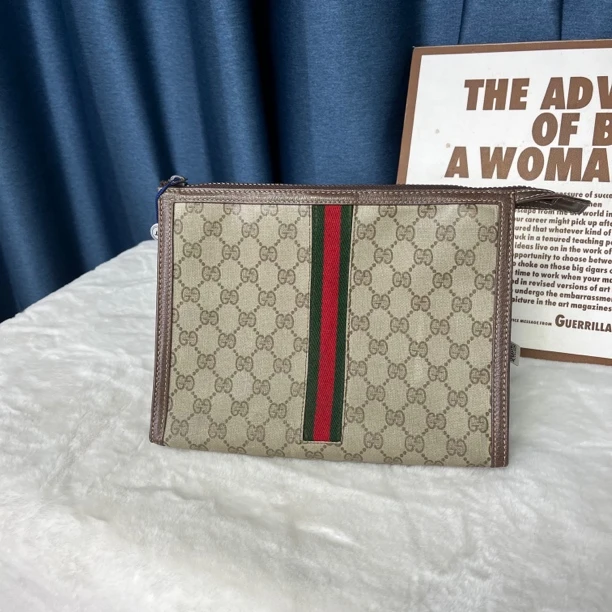 95新 GUCCI/古驰 暮野Z/古驰手拿包/23021