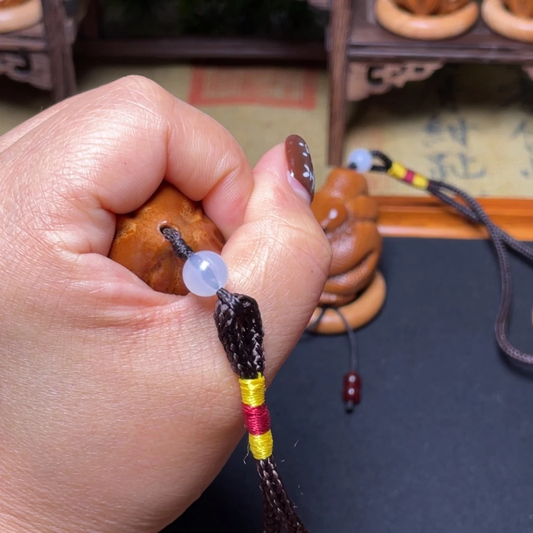 橄榄核吊坠三面穿配