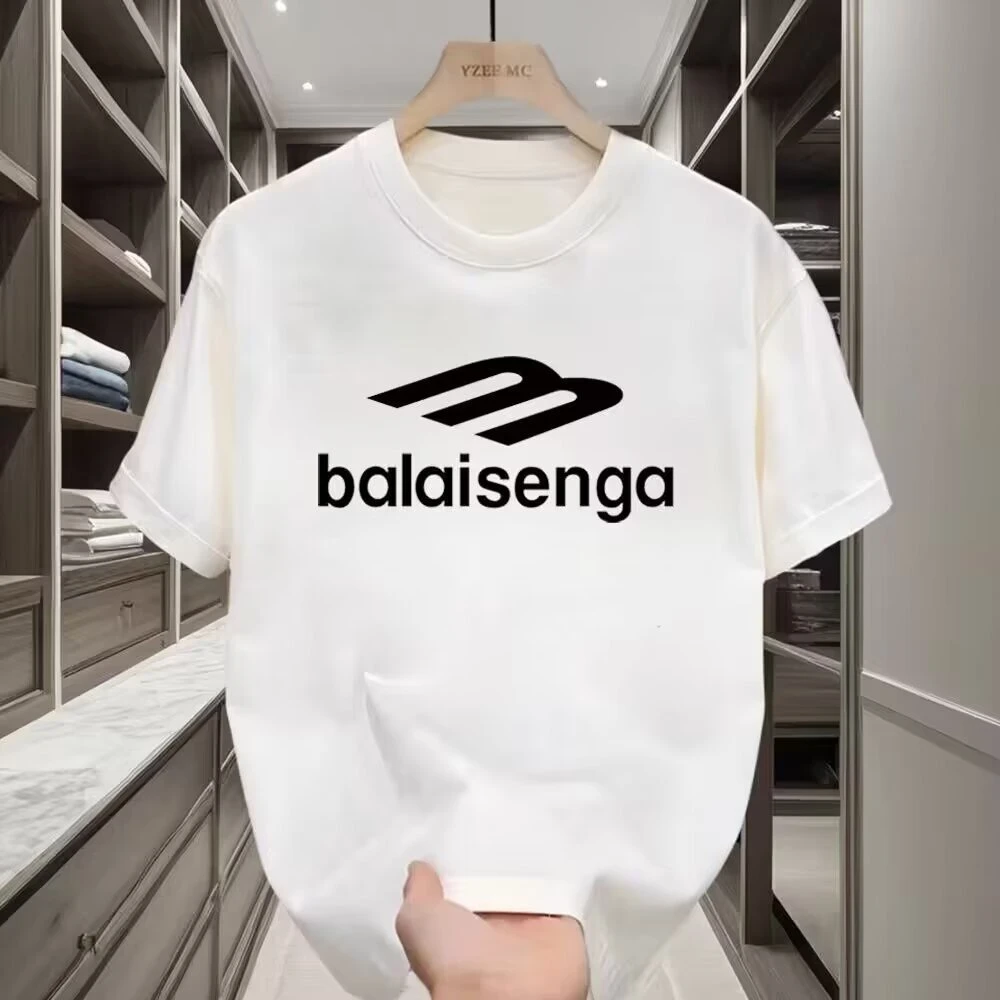 夏季新款美式潮牌短袖ins纯棉男士印花T恤潮流男女百搭圆领体恤男