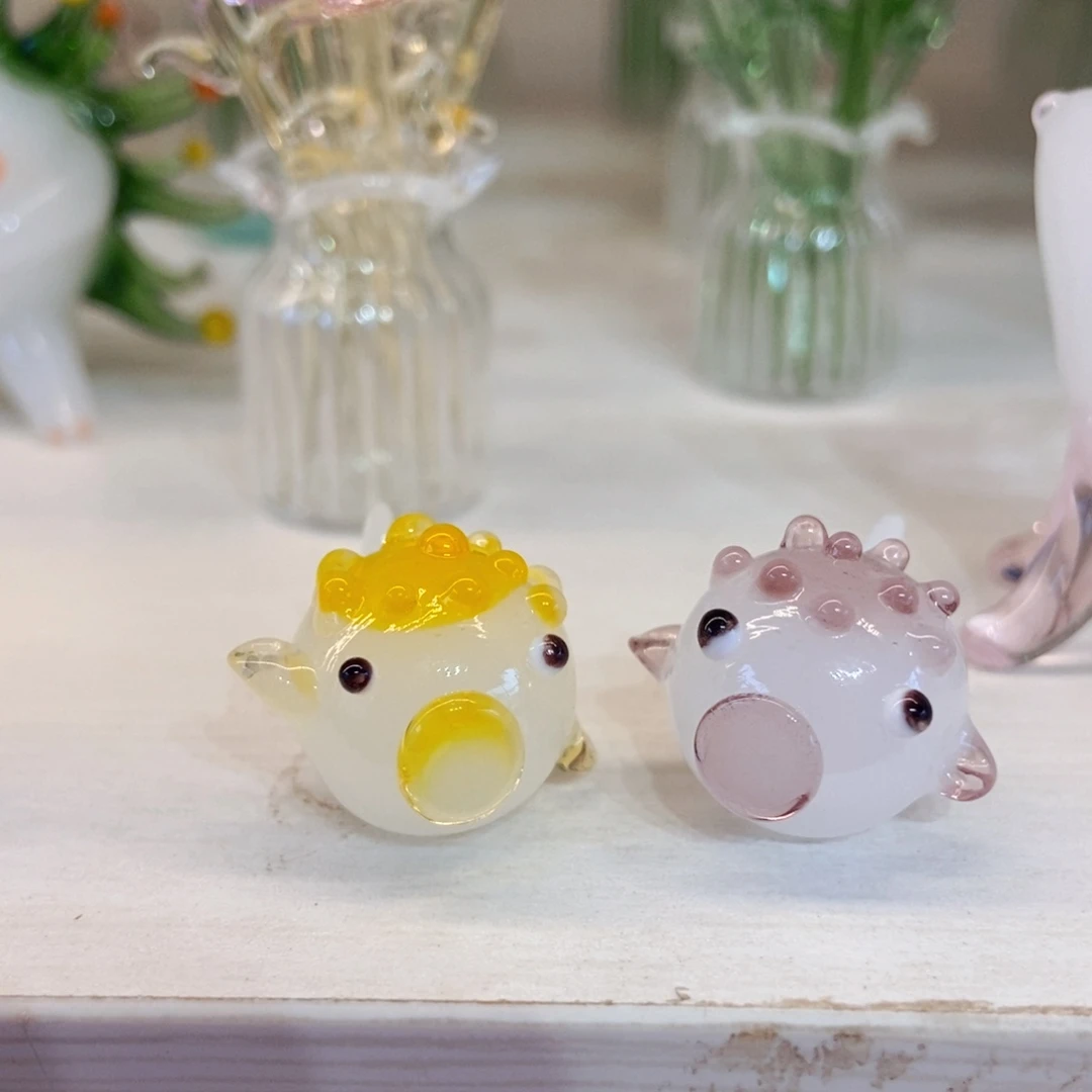 手工艺品琉璃一对