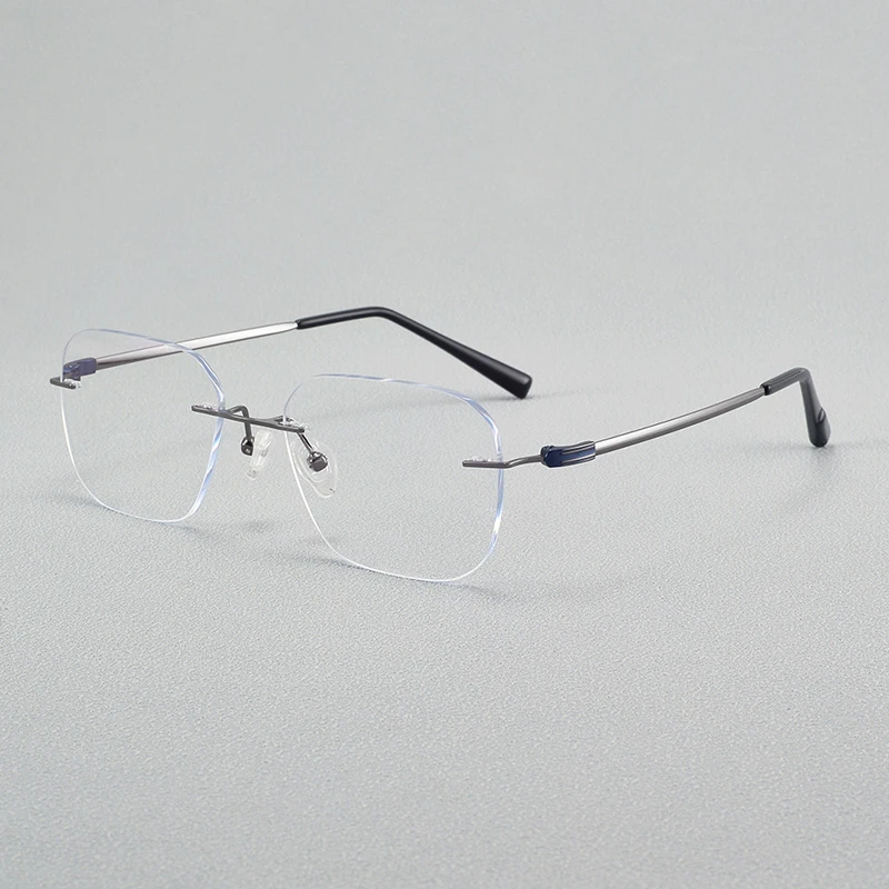 16-超轻钛架无边框眼镜近视男女款可配度数高级感眼睛架23003-H8