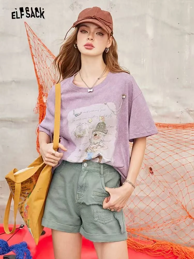 C34-4蓝色“做破卷边”牛仔短裤