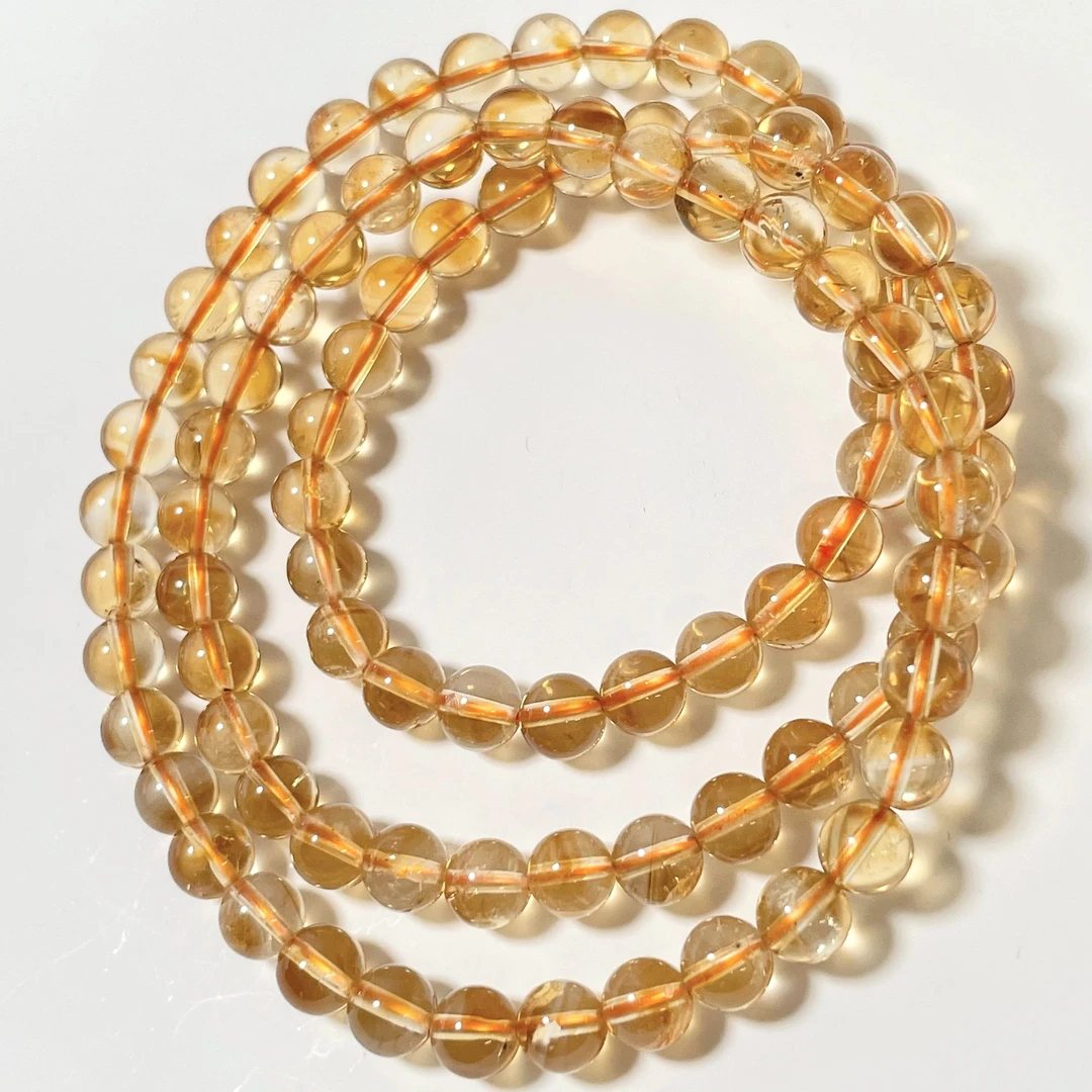 【秋先生】天然黄水晶多圈三圈（黄水晶手串招财女款）多样性发其一