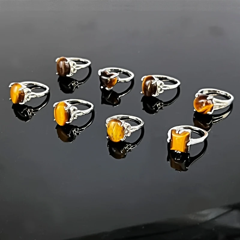 天然虎晴石虎眼戒指多样性发其一