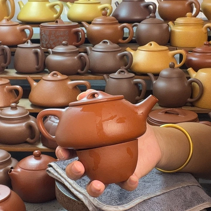 紫砂茶壶原矿紫泥