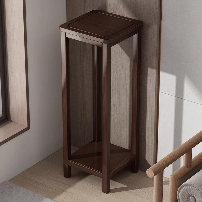 中式实木花架子客厅落地式2025新款室内多层放花的架子花架置物架