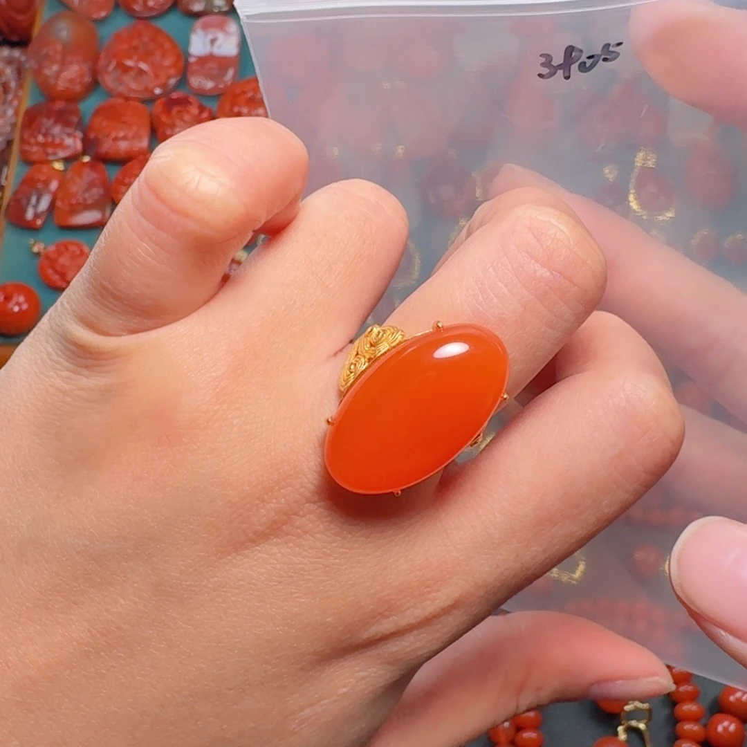 南红玛瑙南红银S925镶嵌