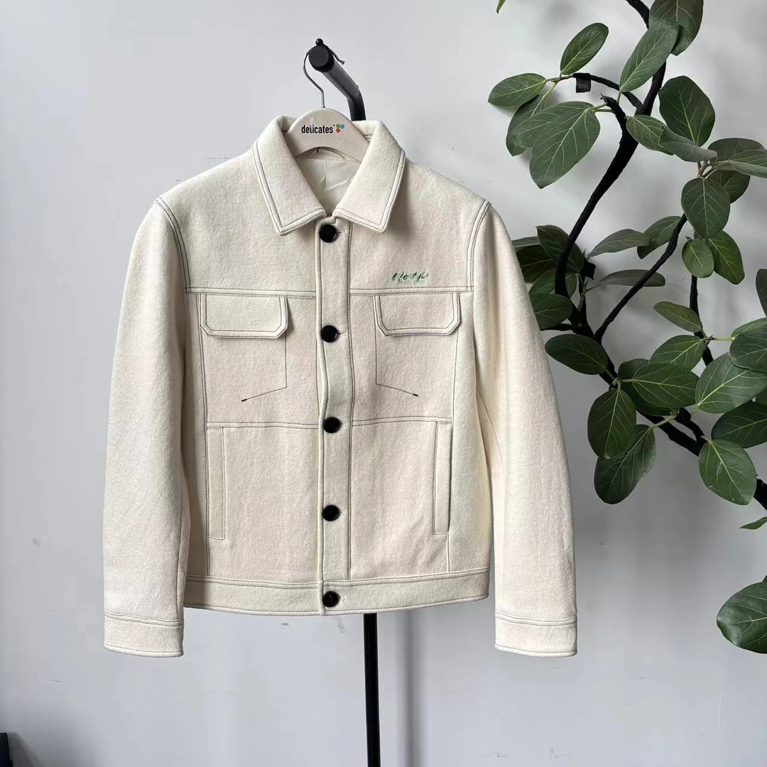 T-25  春秋季男款绵羊毛厚款休闲外套 01112