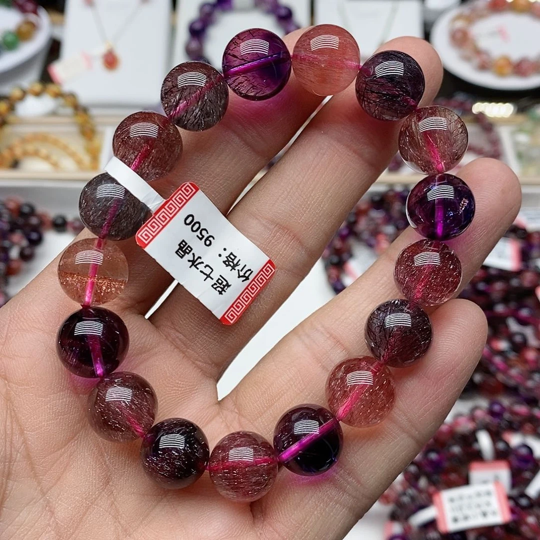 水晶手链未镶嵌煤***?