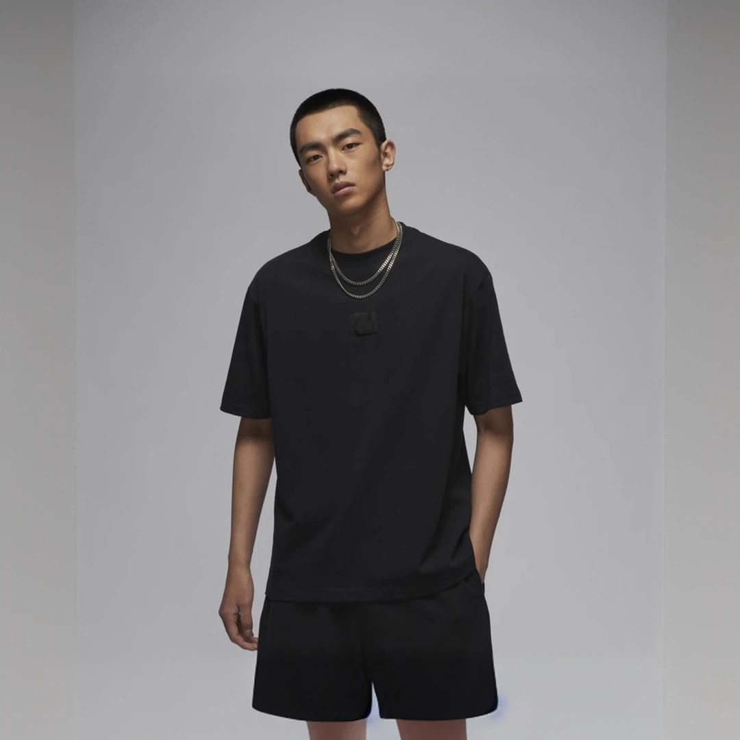 Nike耐克男子夏季黑色JORDAN运动时尚休闲短袖T恤fz1913-010