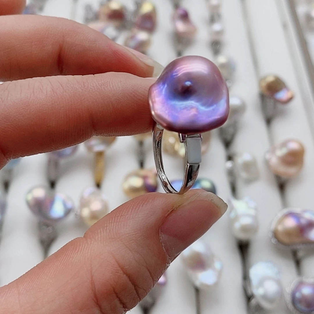 【闪购商品】淡水珍珠耳饰银S925镶嵌