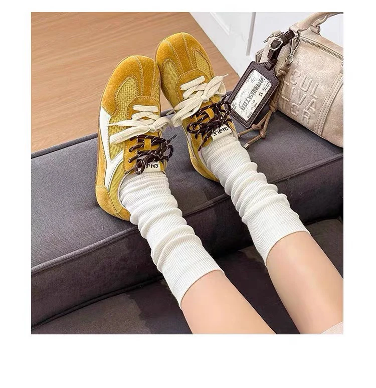 学院秋季休闲板鞋低帮小众增高平跟ins透气德训鞋