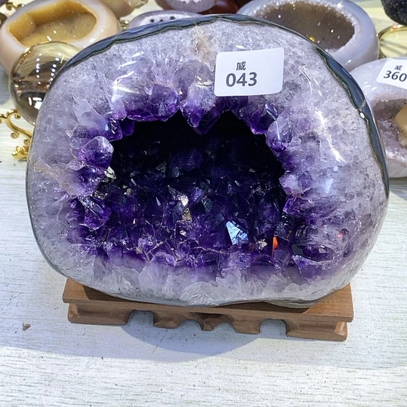 【闪购商品】水晶天然水晶摆件未镶嵌白*粥